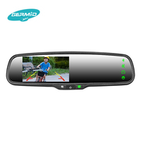 Win CE System Navegador GPS para espejo retrovisor de coche de 4,3 pulgadas con detector de radar, radar de penetración en el suelo