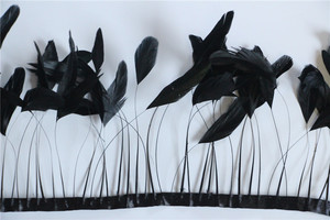 Artículos Más Vendidos 2016 de la Cola <span class=keywords><strong>Del</strong></span> Gallo Despojado Coque Feather Fringe Recortar - Product Image 6