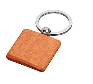 Porte-clés personnalisé en bois, prix d'usine, à la mode, de haute qualité