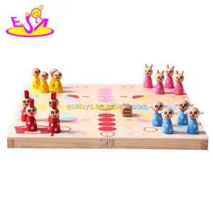 Xadrez de madeira infantil w11a022, venda quente, xadrez de madeira para crianças