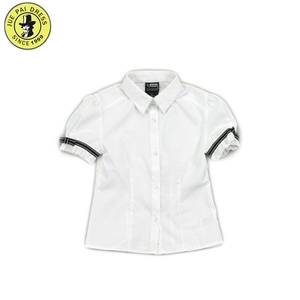 Chemise d'uniforme scolaire 100% coton Chemise blanche <span class=keywords><strong>Blouse</strong></span> bleue - Product Image 3