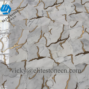 NGHỆ THUẬT Brass dòng hỗn hợp gốm bằng tia nước khảm đá cẩm thạch với chất lượng cao - Product Image 2