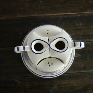 Offres Spéciales bouteille huile & vinaigre & sel & poivre en céramique de <span class=keywords><strong>Delft</strong></span> bleu et blanc avec assiette - Product Image 4
