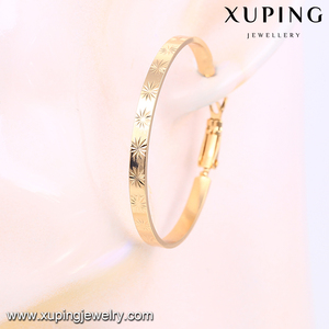 91905- Xuping Gioielli di Moda 18K Placcato Oro Grande Rotonda <span class=keywords><strong>Orecchini</strong></span> Del Cerchio - Product Image 2