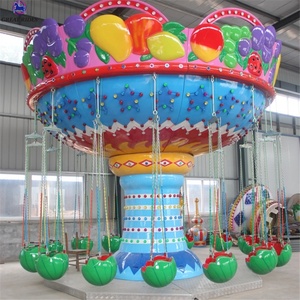 Colorato attrezzature del parco di divertimenti giostre per bambini 16 persone anguria mini volare sedia per la vendita - Product Image 6