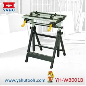 Aluminium top board height adjustable Folding workbench,portable stable workbench