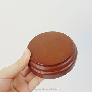 Trofeo de madera de haya con forma redonda, de varios tamaños, base para manualidades - Product Image 1