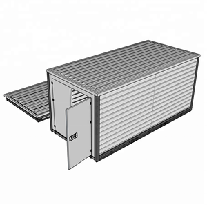 フラットパックルーフ付き16フィート配送折りたたみ式コンテナ - Product Image 1