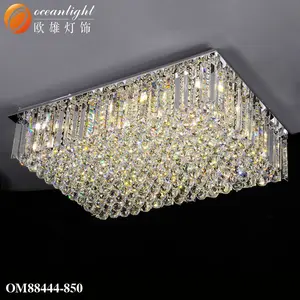 Square Modern Crystal Chandelier Ceiling Light Crystal Ceiling Decoration Lighting OM88444-450