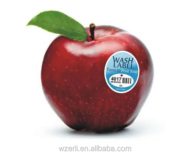 Custom Mini Label Waterdichte Sticker Voor Fruit, Gemakkelijk Te Pellen