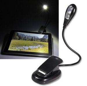 Mini Clip-On LED <strong>Book</strong> <strong>Light</strong> <strong>Reading</strong> Lamp 2 LED AAA Battery Powered Target Adjustable Gooseneck <strong>Lights</strong> - Product Image 3