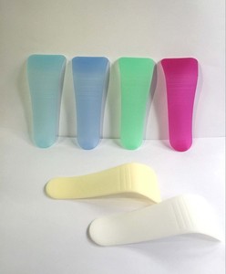 脱毛クリーム用プライベートラベルプラスチック毛化粧品除去ヘラ