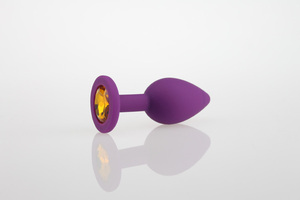 Mini <span class=keywords><strong>Plug</strong></span> <span class=keywords><strong>Anale</strong></span> in <span class=keywords><strong>Silicone</strong></span> Nero con Gemma, Giocattolo Sessuale per Uomini - Product Image 5