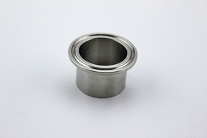 Raccord de tuyauterie en acier inoxydable <span class=keywords><strong>ISO</strong></span> 1127/IDF, embout à bride lisse poli, embout biseauté, manchon de soudure pour huile, gaz, eau - Product Image 2