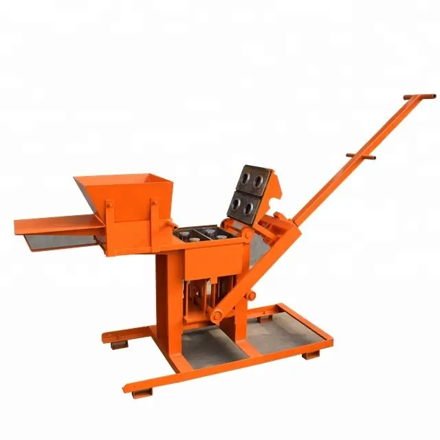 QMR2-40 simple manual hand press cheap block making machine