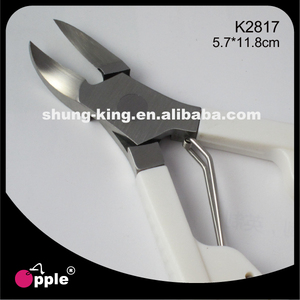 กรรไกรตัดเล็บแอปเปิ้ล K2817 สแตนเลสสตีล ปากแบน 5.7x11.8 ซม. ทนทานสำหรับใช้กับนิ้วมือ - Product Image 3