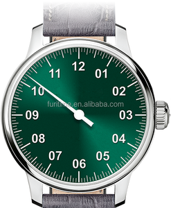 Relojes de pulsera de lujo de acero inoxidable con logotipo personalizado grande automático de una mano de marca superior para hombre - Product Image 4