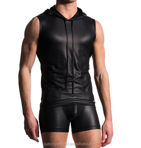 <span class=keywords><strong>Felpa</strong></span> personalizzata <span class=keywords><strong>senza</strong></span> <span class=keywords><strong>maniche</strong></span> in maglia traspirante per uomo nuova moda sportiva Casual in pelle in tessuto stile Casual - Product Image 3