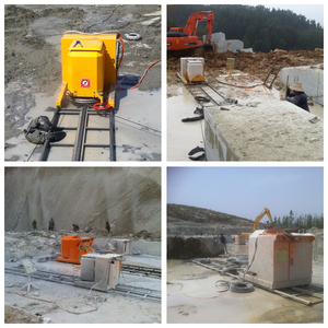 Steinbruch Diamant drahts äge Bergbau maschine OMC-SJ37 Stein 100% Produktions kapazität 360-Grad-Drehung 0-40 mt/s 20-80m Gelb 800mm