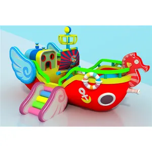 Kinder Piraten schiff Indoor-Spielplatz Digital Item Spielplatz Indoor Soft Playground