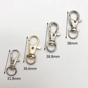 Các Nhà Sản Xuất Bán Buôn Wivel Snap Hook Dây Buộc Chó Snap Hook Màu Xoay Brass Snap Hook Với Chuỗi Đối Với Túi Kim Loại Khóa