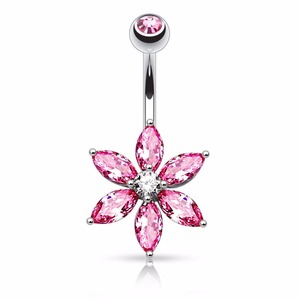 Moda Cavallo Occhi Zircone Jewelled Fiore Belly <span class=keywords><strong>Piercing</strong></span> All'<span class=keywords><strong>ombelico</strong></span> - Product Image 6
