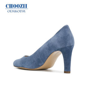 <span class=keywords><strong>Scarpe</strong></span> con tacco alto in pelle di colore <span class=keywords><strong>blu</strong></span> stile elegante per donna donna - Product Image 3