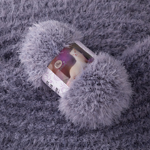 COOMAMUU doux fausse fourrure Mohair <span class=keywords><strong>laine</strong></span> cachemire fil en peluche vison fil pour bricolage tricot à la main Crochet pull fil bébé <span class=keywords><strong>m</strong></span>élange fil - Product Image 4