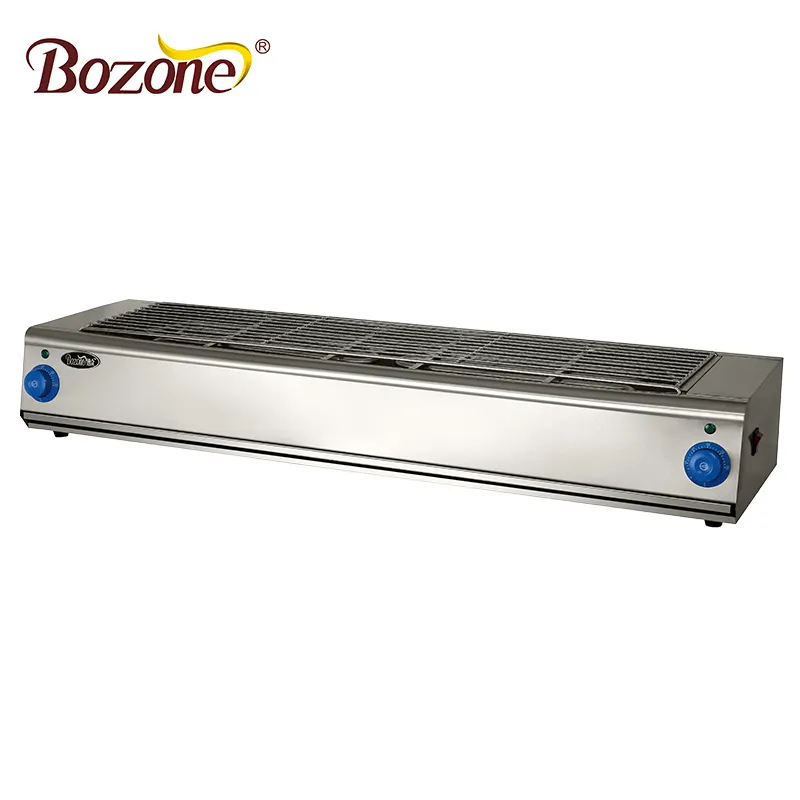 2*2500W Indoor Outdoor Wholesale Commercial Electric Barbecue Grill Stainless Steel Smokeless Table Top Electric BBQ Grill