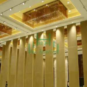 Fabric Acoustic Sliding Folding Partition Doors Decoration Panel Partition Decoration Partition Wall