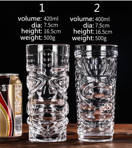 Tiki whisky gafas Hawaiano cóctel vasos <span class=keywords><strong>Bar</strong></span> TIKI cóctel Ideal para un cóctel de ron - Product Image 3