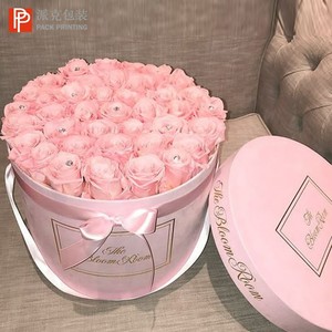 カスタムベルベット卸売異なる色の正方形の花の箱、ギフト包装花の箱