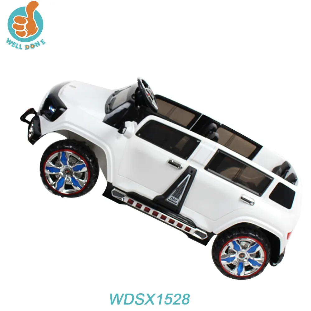 WDSX1528 Heiße Kinder fahren mit dem Auto 4-Sitzer Elektroauto Spielzeug mit 12V Batterie Musik einstellen