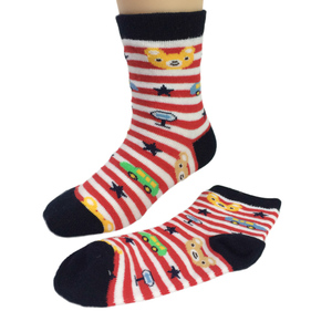 GS encargo animal de <span class=keywords><strong>la</strong></span> historieta <span class=keywords><strong>estrella</strong></span> rayas velcro bebé calcetines, más barato calcetines - Product Image 1