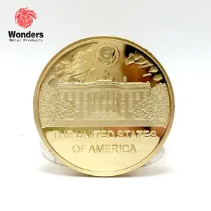 Moedas de metal preciosas exclusivamente banhadas a ouro