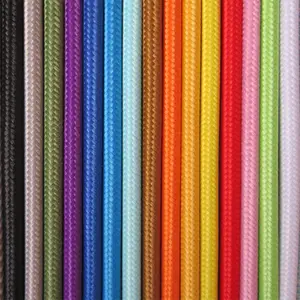 Round fabric cable flex power cord 2/3 core coloured braided cord wire for lights