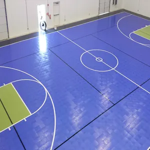 Populer lantai olahraga PP bola basket Bola Voli dalam ruangan luar ruangan Lapangan lantai ubin Modular olahraga luar ruangan tenis lantai