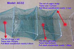 Trampa agrícola con monofilamento de nailon, trampa de pesca de langosta, tamaño 20cm x 35cm - Product Image 4