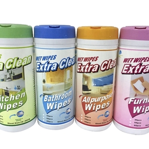 Boîte <span class=keywords><strong>de</strong></span> rangement pour lingettes humides tout usage 80pcs lingettes parfumées douces et écologiques pour le nettoyage des meubles <span class=keywords><strong>de</strong></span> salle <span class=keywords><strong>de</strong></span> bain <span class=keywords><strong>de</strong></span> cuisine - Product Image 1
