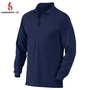 EN1149 herren Langarm Polo Feuer Hemmende ESD Hemd