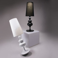 Lampe de Table trapèze classique et moderne en métal chromé, (XCT3340), nouvelle collection