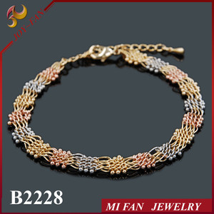 Tri tono de la joyería, norteamérica moda pulsera del acoplamiento - Product Image 1