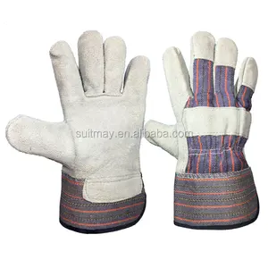 Guante de cuero dividido de vaca Guantes de trabajo de cuero de grado A/B - Product Image 1