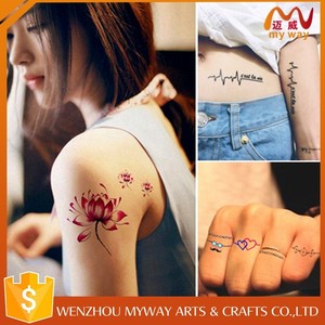 Nouveau design impression personnalisée nu flash belle <span class=keywords><strong>femme</strong></span> body tattoo autocollant - Product Image 1