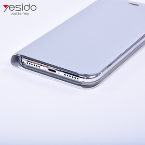 Miroir flip en cuir retour housse téléphone pour iphone XS, pour <span class=keywords><strong>apple</strong></span> iphone XS cas de couverture arrière - Product Image 3