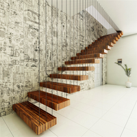 Pas cher prix pour flottant escalier en verre philippines