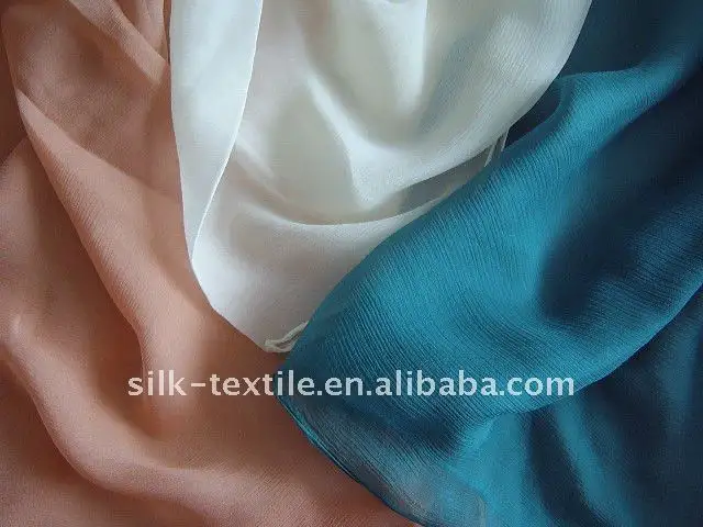 Tecido de cinkle de seda