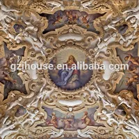QA0214 Ihouse Designs de style classique européen, papier peint pour plafond, décoration d'église