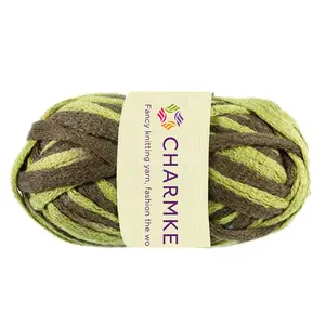 Khăn fishnet lưới net sashay sợi đầy màu sắc nhuộm ruffle tay dệt kim sợi