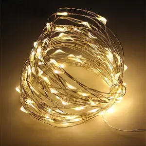 Groothandel 10M Afstandsbediening Christmas Party Koperdraad Led Vakantie Decor Light String